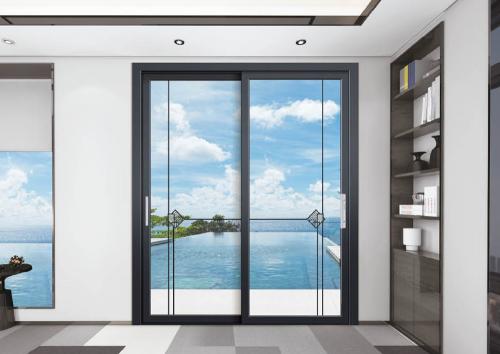 45-55級(jí)窄跳色推拉門9008