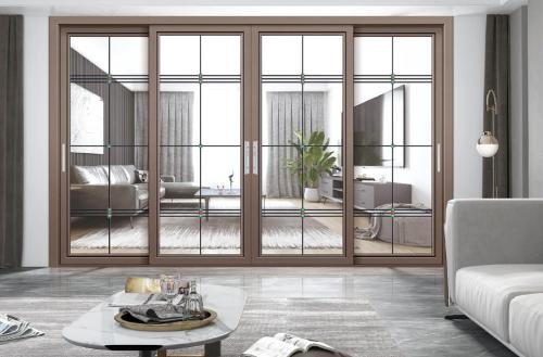 45-55級(jí)窄跳色推拉門9012